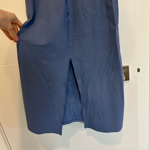 Lululemon Blue Ribbed Midi Dress - Picture 6 of 6